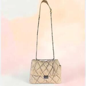 Cream Quilted Purse